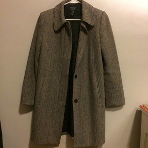 American Eagle wool lined button winter coat